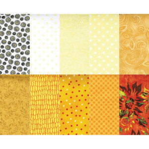 Benartex Cotton Yellows Print Assorted Pattern Fabric