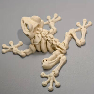 3D Printed Skeleton Frog 8cm