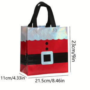 Metallic Santa Belt Bag 8x9x4