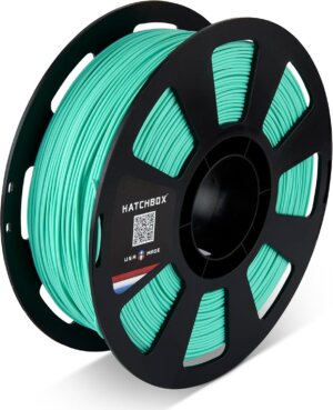 Mint Green 1.75mm USA PLA MAX V2 3D Printer Filament, 1 KG HATCHBOX