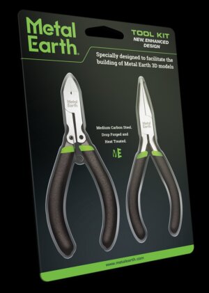 Tool Kit Enhanced Design (Includes Clippers and Needle Nose Pliers) - Metal Earth