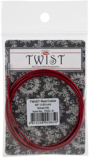 ChiaoGoo TWIST Red Lace Interchangeable Cables 50"-Small
