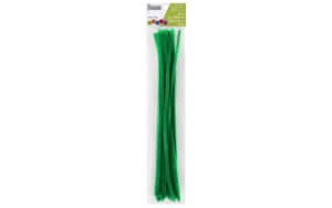 EBL Chenille Stem 12" 6mm Green 25pc