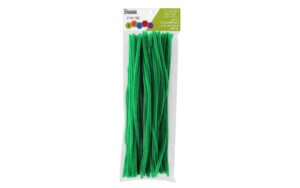 EBL Chenille Stem 12" 6mm Green 100pc