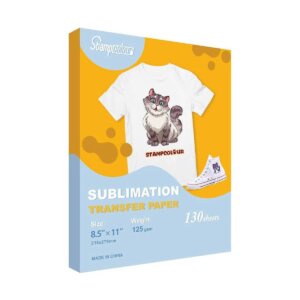 Stampcolour A4 8.5x11 Sublimation transfer paper 130 sheet