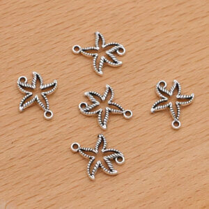 10pc starfish charm 12x15mm