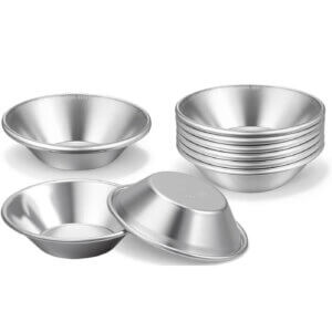 6pc 2.5" Aluminum Cup Paint and Epoxy Mixing