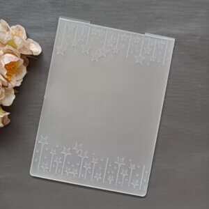 Hanging Stars Embossing Folder Plastic 4.1x5.7"