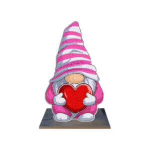 9in Board Gnome Heart Diamond Painting 9in Board Gnome Heart Diamond Painting