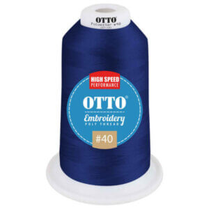42768 OTTO Poly Thread #40 5500yd 157-101 Embroidery King Cone