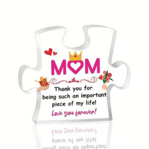 Mom Thank you gift 3x3 Puzzle Piece Plaque