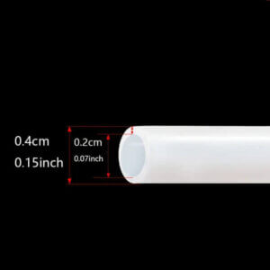 1.75mm 6.5ft PTFE Filament Tube 2mm ID 4mm OD