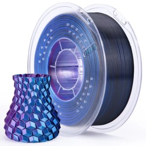 SILK Blue/Purple/Black PLA ELEGOO Filament 1.75mm 1KG