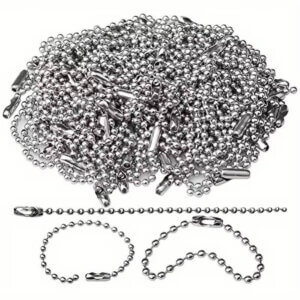 100pc 10cm Ball Chain Rings 2.4mm Stainless Steel