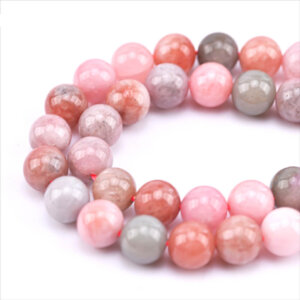 45pc 8mm Multicolored Pastel Stone Beads
