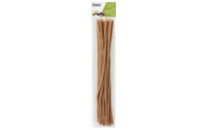 EBL Chenille Stem 12" 6mm Beige 25pc
