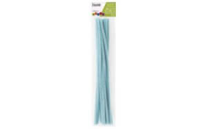 EBL Chenille Stem 12" 6mm Light Ice Blue 25pc