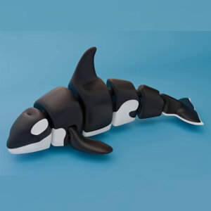3D Printer Orca Whale 10cm