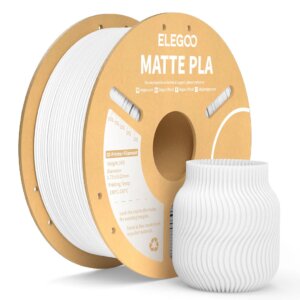Matte White PLA ELEGOO Filament 1.75mm 1KG