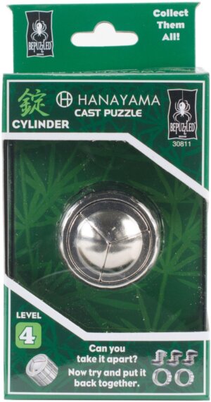 BePuzzled Hanayama Cast Puzzle-Cylinder Level 4 BePuzzled Hanayama Cast Puzzle-Cylinder Level 4