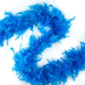 Zucker Chandelle Feather Boa Solid Color 72"-Dark Turquoise