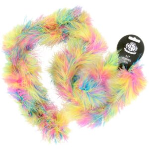 Zucker Marabou Feather Boa Multicolor Medium Weight 72"-Hot Mix