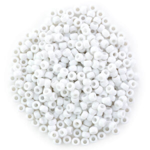 CousinDIY Pony Beads 6mmx9mm 750/Pkg -White