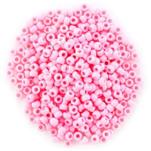 CousinDIY Pony Beads 6mmx9mm 750/Pkg -Pink
