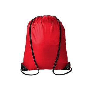 Red Blank Drawstring Bag 13.5x16.4in Polyester