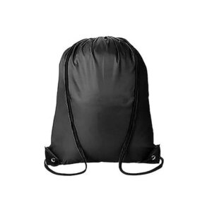 Black Blank Drawstring Bag 13.5x16.4in Polyester
