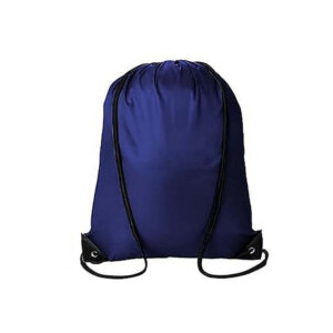 Blue Blank Drawstring Bag 13.5x16.4in Polyester