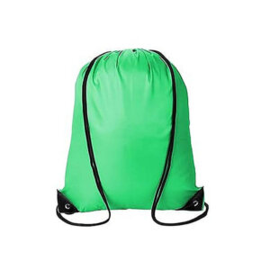 Lime Green Blank Drawstring Bag 13.5x16.4in Polyester