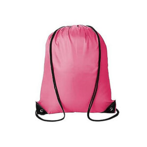 Light Pink Blank Drawstring Bag 13.5x16.4in Polyester