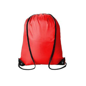 Light Red Blank Drawstring Bag 13.5x16.4in Polyester