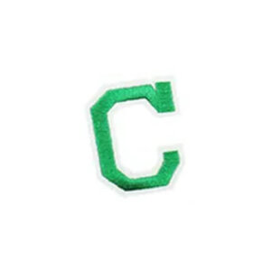 C Green Varsity Style 2in Embroidered Letter Patches Iron On