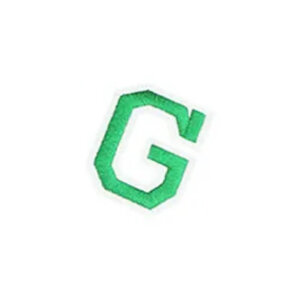 G Green Varsity Style 2in Embroidered Letter Patches Iron On