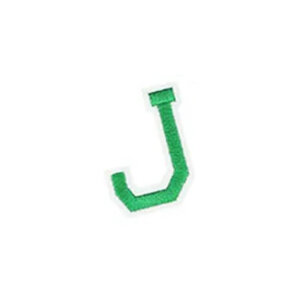 J Green Varsity Style 2in Embroidered Letter Patches Iron On