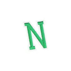 M Green Varsity Style 2in Embroidered Letter Patches Iron On