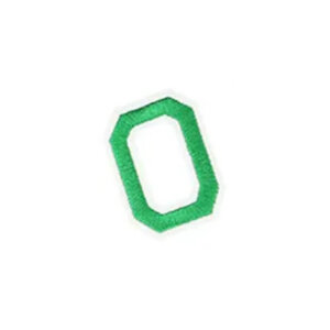 O Green Varsity Style 2in Embroidered Letter Patches Iron On