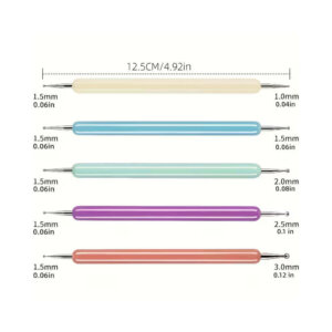 5pc Embossing Tool Set 1-3mm 4.92in
