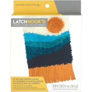 Dimensions Latch Hook Kit 10"X12"-Colorful Sunset