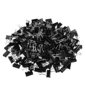 50pc 1 inch Black Binder Clips