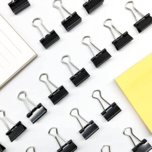 30pc 15mm Black Binder Clips 5/8 inch