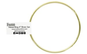EBL Metal Ring 4" Brass