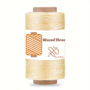284yd Apricot Off-White Waxed Thread Leather Sewing 150D