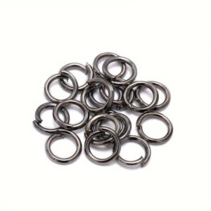 200pc 7mm Gun Black Jump Rings