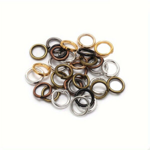 200pc 5mm Mixed Colors Golds Silvers Black Jump Rings