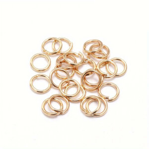 200pc 6mm KC Gold Jump Rings