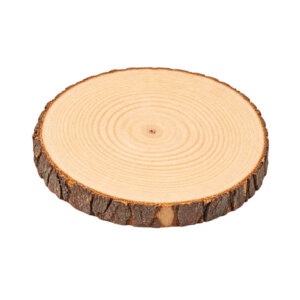 10 to 12in Bark Round Plaque Live Edge Wood Cookie Slice 5/8
