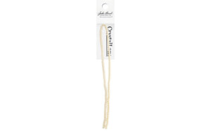 John Bead Crystal Lane Rondelle 7" 3x4mm - Opaque Light Cream